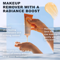 Lumene Nordic C Pure Glow Cleansing Balm - Make Up Remover Balm with Vitamin C for Skin Radiance - Vegan Eye Makeup Remover & Facial Care for Normal t