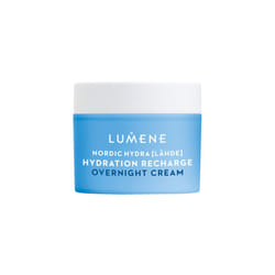 Nordic Hydra [LÃHDE] Hydration Recharge Overnight Cream with Hyaluronic Acid and Oat Pre & Postbiotics, Vegan 50 ml
