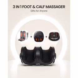 RENPHO Foot Massager, Shiatsu Foot and Calf Massager Machine with Heat and Remote, Deep Kneading and Rolling Calf Massage, Leg Massager with Handle