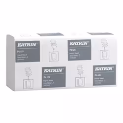 Katrin 61600, 90 sheets, Paper, White, EU Ecolabel, PEFC, Glass-and-fork symbol, ISO 9001, ISO 14001, GreenPack, 203 mm, 600 ...