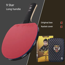 Loki 7/8/9 Star Professional Ping Pong Racket  Attack-Loop High Sticky Table Tennis Racket Ping Pong Bat Carbon Blade Paddle - 9 Star Long Handle