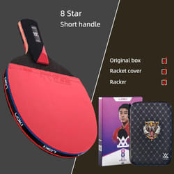 Loki 7/8/9 Star Professional Ping Pong Racket  Attack-Loop High Sticky Table Tennis Racket Ping Pong Bat Carbon Blade Paddle - 8 Star Short Handle