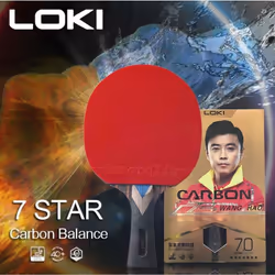 Loki 7/8/9 Star Professional Ping Pong Racket  Attack-Loop High Sticky Table Tennis Racket Ping Pong Bat Carbon Blade Paddle - 8 Star Short Handle