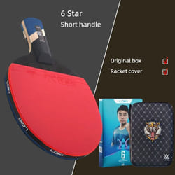 Loki 7/8/9 Star Professional Ping Pong Racket  Attack-Loop High Sticky Table Tennis Racket Ping Pong Bat Carbon Blade Paddle - 6 Star Short Handle