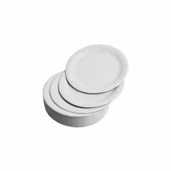 Paper Plates 23cm - Pack of 100 9inch Paper Plates, Disposable Party Plates
