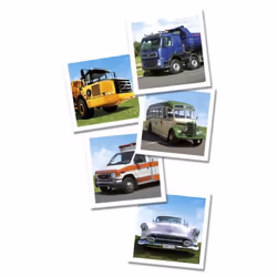 Tactic Transport Memo Card Game Matching