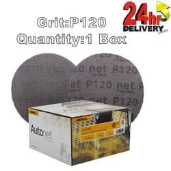 Mirka Autonet 150mm 6" Sanding Mesh Discs P120 1 Box Paintwork Dust Extraction