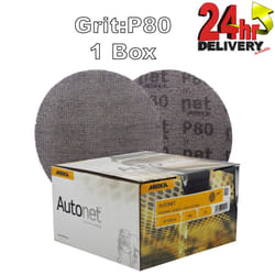 Mirka Autonet 150mm 6" Sanding Mesh Disc P80 1 Box Paintwork Dust Extraction