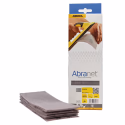 Mirka Abranet Mesh Sanding Strips 80 x 230 mm/Velcro Sanding Sheets/Grain P80 / Pack of 10 / AE175F1080 / for Dust- Sanding o ...