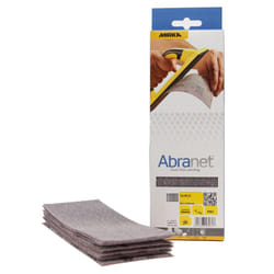 Mirka Abranet Mesh Sanding Strips 80 x 230 mm/Velcro Sanding Sheets/Grain P80 / Pack of 10 / AE175F1080 / for Dust- Sanding of Wood, Spatula, Varnish,