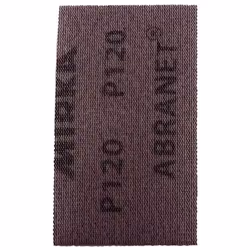 Mirka Abranet 70x125mm P120 Grit 50x HookNLoop Dust Free Sanding Abrasive Strips