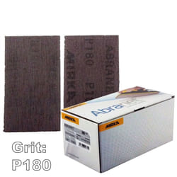 Mirka Abranet 70x125mm P180 Grit 50x HookNLoop Dust Free Sanding Abrasive Strips