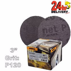 Mirka Autonet 77mm 3" Box 50 Sanding Discs - P120 Grit Abranet