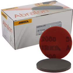 Mirka Abralon 77mm 3 P3000 Grit 20x HookNLoop Foam Fine Finishing Discs Pad