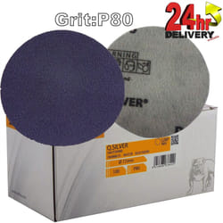 Mirka Q.Silver Box 100 Plain Velcro Sanding Discs