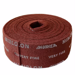 Mirka Mirlon Scotch Brite - Red Very Fine - 115mm Strips, 10m Roll