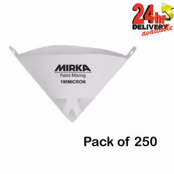 Mirka 190 Micron Paper Paint Spray Gun Strainer Filters