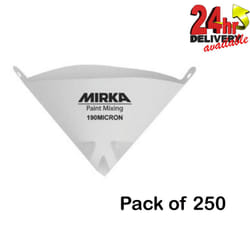 Mirka 190 Micron Paper Paint Spray Gun Strainer Filters