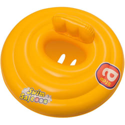 Bestway Baby Swim Safe Seat (Step A) Learn to Swim Round Inflatable, Yellow, 0-12 Months