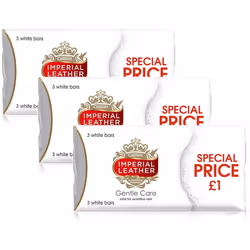 9x Cussons Imperial Leather Gentle Care Creamy Sensitive Skin Soap Bar 100g MILD