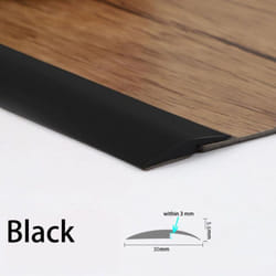 100cm Rubber Floor Trimming Belt Self-Adhesive Floor Trimming Strip Threshold Strip High And Low Carpet Splicing Strip - black, within 3mm?100cm/pcs?