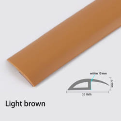 100cm Rubber Floor Trimming Belt Self-Adhesive Floor Trimming Strip Threshold Strip High And Low Carpet Splicing Strip - brown, within 10mm?100cm/pcs?