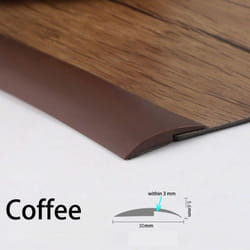 100cm Rubber Floor Trimming Belt Self-Adhesive Floor Trimming Strip Threshold Strip High And Low Carpet Splicing Strip - coffee, within 3mm?100cm/pcs?