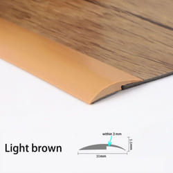 100cm Rubber Floor Trimming Belt Self-Adhesive Floor Trimming Strip Threshold Strip High And Low Carpet Splicing Strip - brown, within 3mm?100cm/pcs?