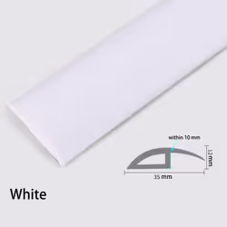 100cm Rubber Floor Trimming Belt Self-Adhesive Floor Trimming Strip Threshold Strip High And Low Carpet Splicing Strip - whit ...