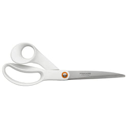Universal Scissors, Total Length: 24 cm, Steel/Synthetic Material, Functional Form, White, 1020414