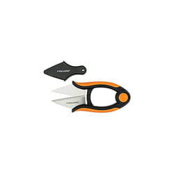 Herb Scissors Length 5.1" Stainless Steel Blades/Plastic Handles Black/Orange Solid SP-220 1063326