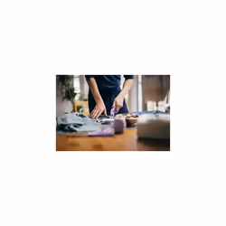 Rotary Cutter 45mm - Left and Right Handed, Cuts Multi Layered, 45mm Straight Blade - Lilac