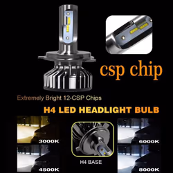 ) 20000LM 4500K 6000K 8000K 3000K HB3 HB4 9005 9006 H3 H1 H8 H7 H4 H11 H9 9012 Bulb Canbus Led Car Headlight 110W - H11/8000K(2PCS