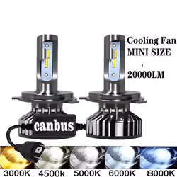 ) 20000LM 4500K 6000K 8000K 3000K HB3 HB4 9005 9006 H3 H1 H8 H7 H4 H11 H9 9012 Bulb Canbus Led Car Headlight 110W - H3/4300K( ...