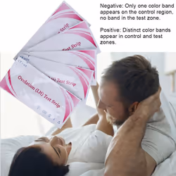 10Pcs Ovulation Test Strips Pregnancy Predictor Urine Monitor Detection Stick