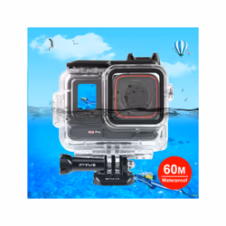 For Insta360 Ace Pro PULUZ 60m Underwater Waterproof Housing Case with Base Adapter & Screw (Transparent)