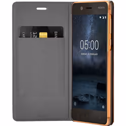 Genuine Nokia 5 Brown Copper Slim Flip Case Cover Wallet Pouch CP-302