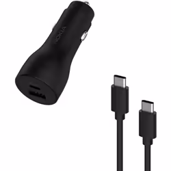 Nokia PC-18WC In-Car Phone Charger, 18W with Tangle Free USB Cable, Fast Phone Charger for Car, For All Cars or Vans, Car Acc ...