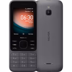Nokia 6300 4G 2.4 Inch UK SIM Free Feature Phone with WhatsApp and Google Assistant (Single SIM) - Charcoal, Bar, 6.1 cm (2.4 ...
