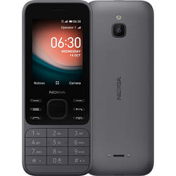 Nokia 6300 4G 2.4 Inch UK SIM Free Feature Phone with WhatsApp and Google Assistant (Single SIM) - Charcoal