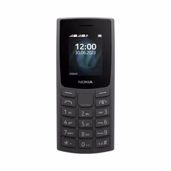 Nokia 105, Bar, Single SIM, 4.57 cm (1.8"), 160 x 120 pixels, 1000 mAh, Black