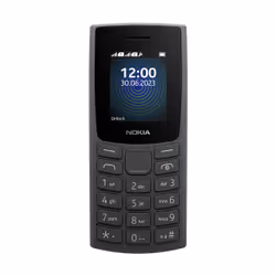 Nokia 110, Bar, Single SIM, 4.57 cm (1.8"), 0.1 MP, 1000 mAh, Black