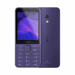 HMD Nokia 235 (2024) - 4G, VoLTE, 2,8", 2MP, 64MB/128MB Purple, Bar, Dual SIM, 7.11 cm (2.8"), 2 MP, 1450 mAh, Purple