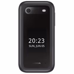 HMD Nokia 2660 Flip - 4G, VoLTE, 2,8"+1,77", 0,3MP, 48MB/128MB, Black