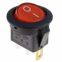 10pcs 4Color 3Pins LED Light Boat Rocker Switches Car ON/OFF Rocker Toggle Switch - red