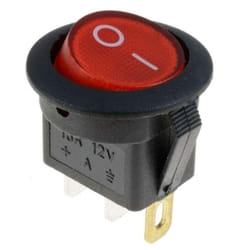 10pcs 4Color 3Pins LED Light Boat Rocker Switches Car ON/OFF Rocker Toggle Switch - red
