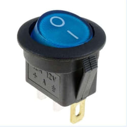 10pcs 4Color 3Pins LED Light Boat Rocker Switches Car ON/OFF Rocker Toggle Switch - blue