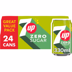 7UP Zero Lemon & Lime Cans 24 x 330ml UK