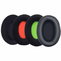 1 Pair Soft Headphone Earpads Hyperx Cloud Ã² - Black, Faux Leather