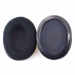 1 Pair Soft Headphone Earpads Hyperx Cloud Ã² - Black, Faux Leather